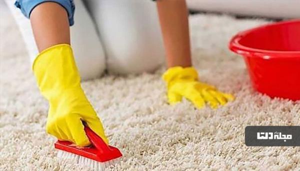 آسان و سریع لکه های فرش را پاک کنید