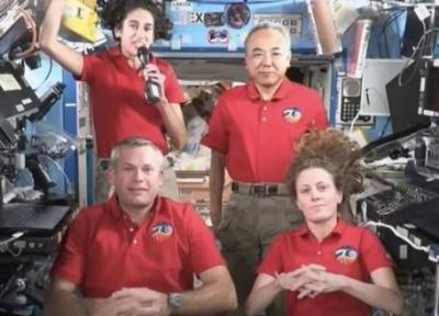 ببینید ، جشن یاسمین مقبلی در ایستگاه فضایی